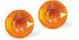 E668 - Austrian Crystal Chaton Studs - Mango Ignite in 2 sizes