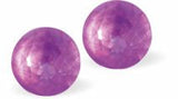 E6754 - Austrian Crystal Chaton Studs - Electric Violet Ignite