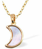 PF36 - Iridescent Moon Pendant, Golden Framed