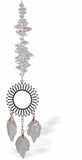 R626 - Austrian Crystal Suncatcher, Multi-faceted Crystal Dream Catcher