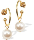 Golden Pearl  Drop Earrings